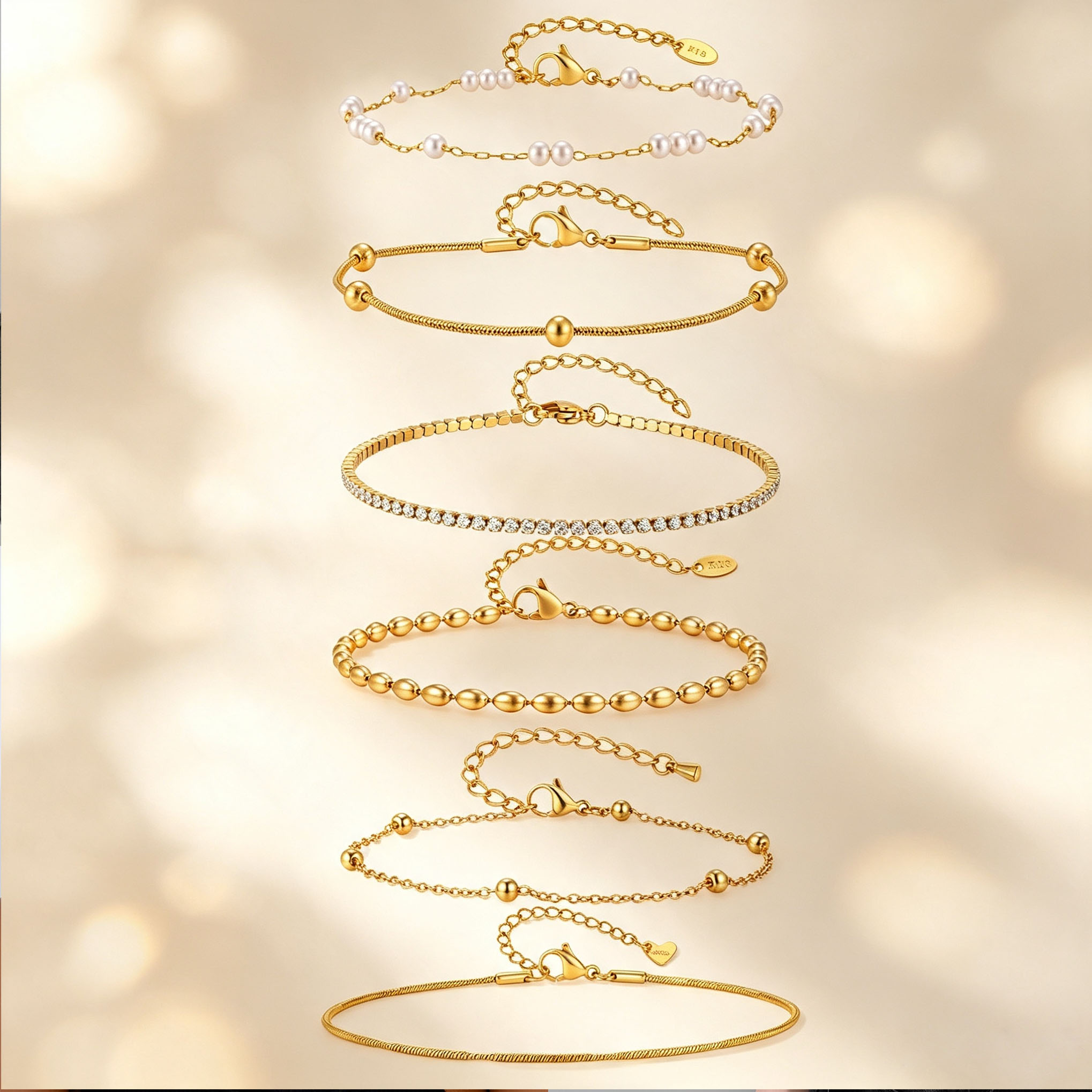 Women's Dainty Snake Chain Ank - Jc Jewelry & Watches Photos 评论和价格